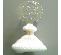 Torta Argentoargento Matrimonio Compleanno Comunione Giubileo Decorazione per 25