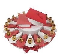 Torta bomboniere laurea originali gufetti confetti inclusi (20 fette)