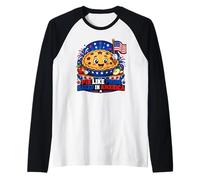 Torta Come Orgoglio Cotto in America Maglia con Maniche Raglan
