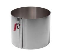 LARES Eva anello torta apribile acciaio inossidabile h 15 ø 17-30 cm - acciaio inox 041245