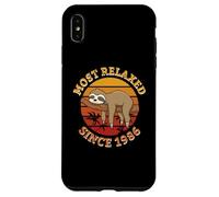Torta di compleanno 1986 bradipo relax zoo animali palme freddo Custodia per iPhone XS Max