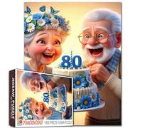 Torta di compleanno puzzle 1000 pezzi per adulti nonno e nonna festeggiano i loro compleanni puzzle intellettuale decompressione divertente gioco famiglia intrattenimento giocattoli decorazione da