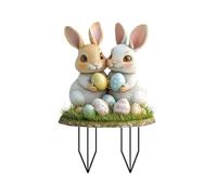 Torta di cortile di Pasqua - Decorazioni per pannelli di cuore di primavera | da giardino di Natale, per la decorazione del prato di primavera per cortile, decorazione ' in