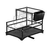 Torta Di Essiccazione Piatti - Drenatore Di Piatti A Prova Di Ossido Heavy Duty | Ratch Di Piatti A 2 Livelli Salvaspazio | Pot Lid Drainer Organizer Stand Sporter Utensili Servic