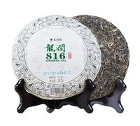 Torta di tè Pu-erh Longrun Ecology 357g Yunnan 816 Tè Pu'er Puer crudo non fermentato