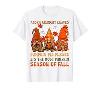 Torta di Zucca con Foglie croccanti di ghiande per Favore la Sua Stagione Autunnale Maglietta