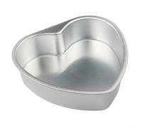 Torta in alluminio a forma di cuore per teglia con base non sciolta, per torte al cioccolato e pan di spagna, dimensioni 7,6 cm, 12,7 cm, 15,2 cm, 20,3 cm, 25,4 cm, adatta per forno da cucina (25,4 cm