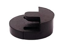 Torta in gomma per sordina per violoncello, si monta facilmente sulle corde, indebolimento del suono altamente efficace, stile Tourte, gomma, uso universale, per effetto Pianissimo, nero