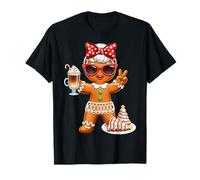 Torta Natalizia con Albero di Natale a Forma di Pan di Zenzero Maglietta