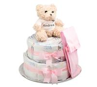 Torta Pannolini Neonato confezione regalo per neonato | bouquet di cortesia | BebeDeParis
