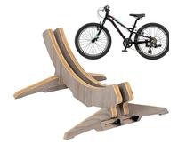 Torta per bicicletta: supporto per biciclette in legno per garage o uso interno | Display non scorrevole stabile Perfetto per montagne, strade o biciclette ibride, organizzatore d