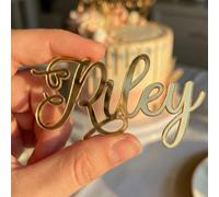 Torta Personalizzata Nome & Word Cake Charm In Acrilico 3mm Topper
