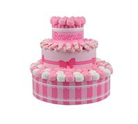 Torta scenografica con marshmallow e Vinile decorazione allestimento festa party (Benvenuta)