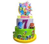 Torta Scenografica Inside Out 3D 70cm - Personalizzata con Nome e Numero