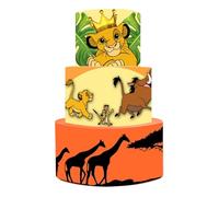 Torta scenografica Simba re Leone per Festa a Tema allestimento Sweet Table bellissime e Super Colorate Battesimo Nascita Compleanno Festa Torte Finta nala lion