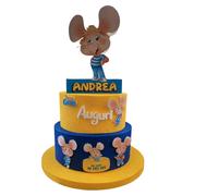 Torta Scenografica Topo Gigio in Polistirolo Personalizzabile - Compleanni