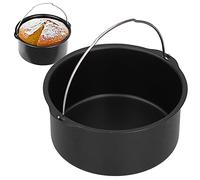 Tortiera 8 Pollici Rotonda, Accessori per Friggitrice ad Aria Secchio per Torta Antiaderente Teglia da Forno Rotonda Secchio per Cottura Torta Cake Pan