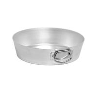 Pentole Agnelli Family Cooking Alluminio Tortiera Conica con Anello, Argento, 18 cm