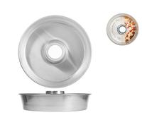 Tortiera alta in alluminio con tubo di cm 26