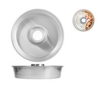 Tortiera alta in alluminio con tubo di cm 28