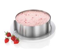 TORTIERA ANELLO PER TORTE REGOLABILE INOX 16-30 cm