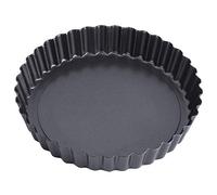 Tortiera Antiaderente in Acciaio Ad Alto Tenore di Carbonio con Fondo Rimovibile - Facile Rilascio e - per Cuocere Deliziose Torte e Crostate (8 pollici TG11#B)