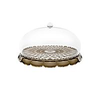 Tortiera con campana Rotonda in plastica biologica LINEA VANITY Dimensioni Ø 30xh16 cm colore in scatola serigrafata Guzzini colore Fumo fumo