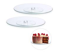 Tortiera girevole Base per torte 900 g Vetro Tortiera rotante Piatto girevole