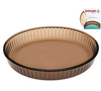 Tortiera In Vetro Marrone Marca Pasabahce Modello Borcam 32 cm