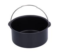 Tortiera per pizza vassoio friggitore aria cottura di carta e pennello silicone non bastone da forno per cottura per le torte, pizze, casseruole e lasagne comprende utensili da (Nero)