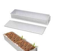 Tortiera rettangolare | Stampo per mousse in alluminio con coperchio | Teglia per pane, stampo per mousse rimovibile, teglia rettangolare per cheesecake, antiaderente per tiramisù, cheesecake, torta,