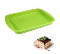 Tortiera Silicone Quadrato 27 cm X 18,5 cm X 2,5 cm Stampo da Forno Brownie Silicone, Privo Di Bisfenolo A, Facile da Rilasciare, per Pani, Torte, Pasticceria, Gelatine di Grandi Dimensioni
