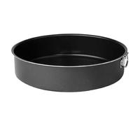Tortiera tonda con bordo alto PENTALUX in alluminio professionale con anello, diametro 26 cm, linea BLACK antiaderente