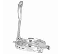 Tortilla Press Kit di attrezzi per pressa per pasticceria pieghevole in lega di alluminio Bakeware per pasti veloci Picnic in famiglia Argento