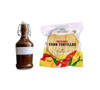Tortilla - Tortillas messicane con Nixtamal, vegano, senza OGM, 500 G e silphium Garum 220 ml