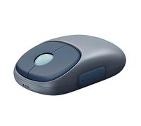 TORTOISE LOOK UGREEN Mouse Inalámbrico Recargable 2.4G y Bluetooth, Silencioso Click con Receptor USB, Mouse Ergonómico 5 Botones y dpi 400