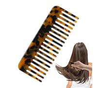 Tortoise Wide Tooth Comb | Antistatic Marbled Wide Tooth Detangling Combs,Portable And Practical Handmade Saw-Cut Polished Wiide Teeth Comb For Thick Curly Wavy Hair