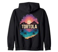 Tortola, Isole Vergini Britanniche Tramonto e Beach Fun Felpa con Cappuccio