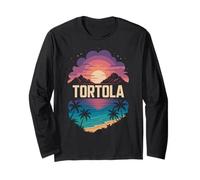 Tortola, Isole Vergini Britanniche Tramonto e Beach Fun Maglia a Manica