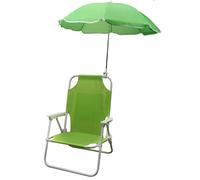 Tortora A. - Sedia da Spiaggia per Bambini con Ombrellone, Pieghevole, 37x38x48 cm, (blu) (giallo)