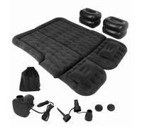 Torvex Materasso d'aria, letto viaggio gonfiabile, pad di sonno di auto compatibile con modelli di veicoli universali, cuscino per dormire in campeggio addensato (Nero)