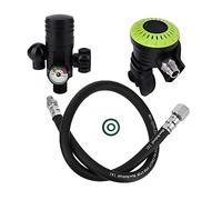 Torvex Valvola di respirazione, valvola secondaria del Secondo Stadio dell'erogatore subacqueo PV-002 con Tubo a Media Pressione per l'alimentazione d'Aria Subacquea (Verde)