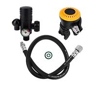 Torvex Valvola di respirazione, valvola secondaria del Secondo Stadio dell'erogatore subacqueo PV-002 con Tubo a Media Pressione per l'alimentazione d'Aria Subacquea (Arancia)