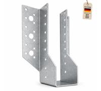 TORVON 10 piedini per travi, 140 x 40 x 2,0 mm, zincati a caldo, connettore in legno, supporto per pali per carport, terrazza, pergola