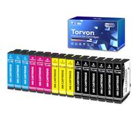 Torvon 603XL Cartucce Compatibili per Epson 603 Multipack per Expression Home XP-2100 XP-2105 XP-2150 XP-2155 XP-3100 XP-3150 XP-4150 Workforce WF-2810 WF-2830 WF-2850 (15-Pezzi)