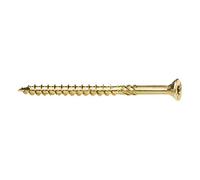 KLIMAS Viti per legno - Torx set - Testa Svasata Piana - Viti multiuso - viti legno - Viti autofilettanti per legno - Giallo Zinco viti per legno torx - set viti da 10x200 mm 25 pezzi