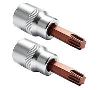 Torx Bit Socket, testa a stella in acciaio S2 per riparazione automatica (3 | Punte per trapano per cacciavite, adattatore per presa in acciaio CR-V, per la riparazione domestica e del bullone dell'asse.