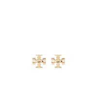 Tory Burch - Aretes de botón Double T - - Accessories - Donna - Beige - ONE SIZE