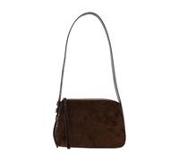 Tory Burch - Borsa a spalla Romy piccola in camoscio - - Bags - Donna - Marrone - ONE SIZE