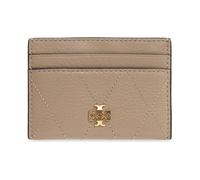 Tory Burch - Charlie Quilted Cardholder - - Accessories - Donna - Beige - ONE SIZE